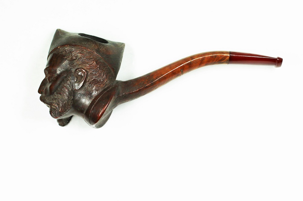 French Military Figural Briar Pipe Image