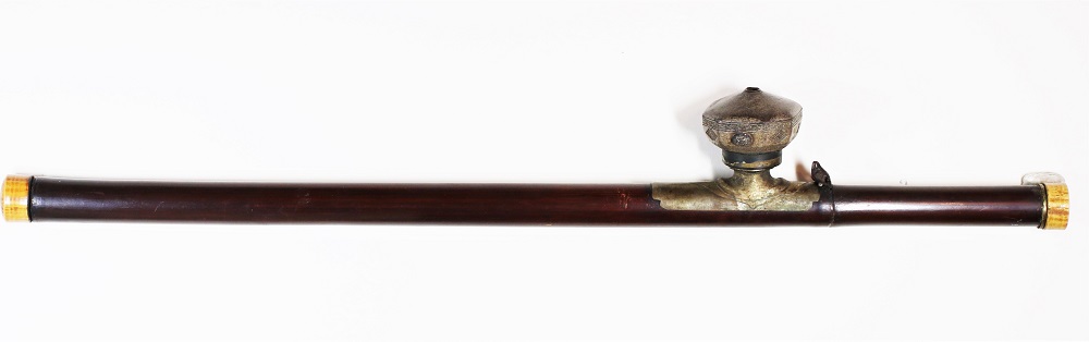 Early Polished Bamboo Opium Pipe Image